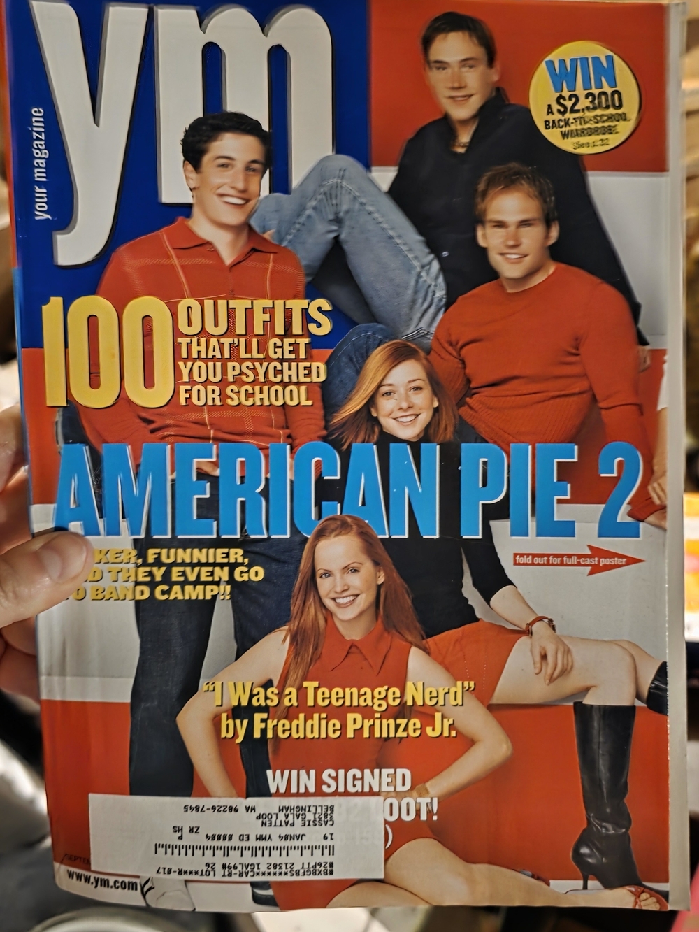 Vintage YM Magazine September 2001 American Pie 2 Cover Y2K Nostalgia